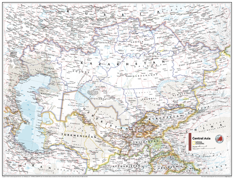 Central Asia - Atlas of the World, 11th Edition