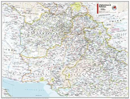 Afghanistan & Pakistan - Atlas of the World, 11th Edition - Compact