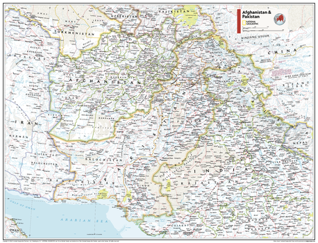Afghanistan & Pakistan - Atlas of the World, 11th Edition