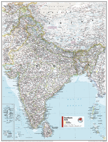 Southern Asia - Atlas of the World, 11th Edition