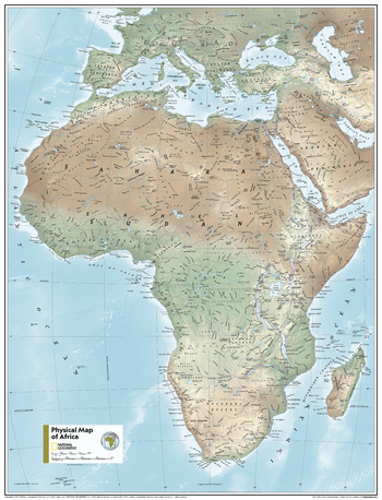 Africa Physical - Atlas of the World, 11th Edition - Compact