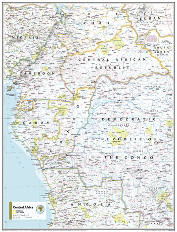 Central Africa - Atlas of the World, 11th Edition