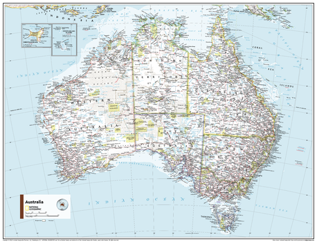 Australia Political - Atlas of the World, 11th Edition