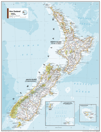 New Zealand - Atlas of the World, 11th Edition