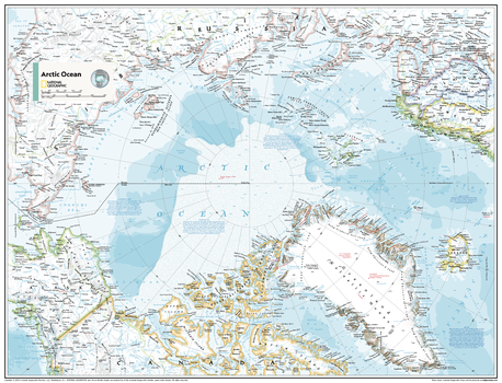 Arctic Ocean Political - Atlas of the World, 11th Edition