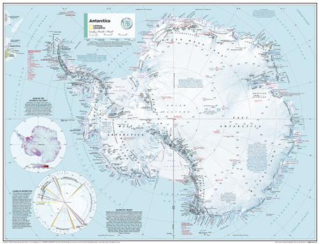 Antarctica Political - Atlas of the World, 11th Edition