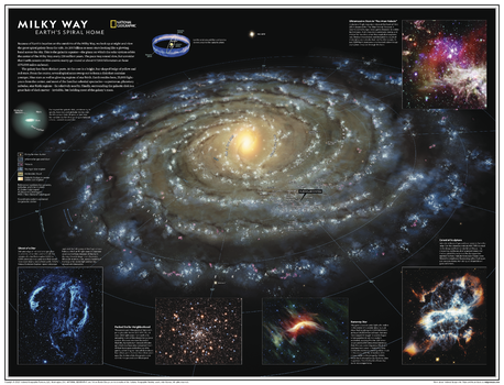 Milky Way: Earth's Spiral Home - Atlas of the World, 11th Edition - Compact