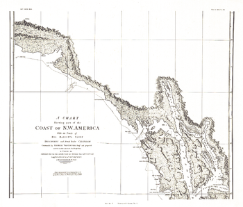 A Chart showing part of the Coast of NW America Side 2 - Published 1899