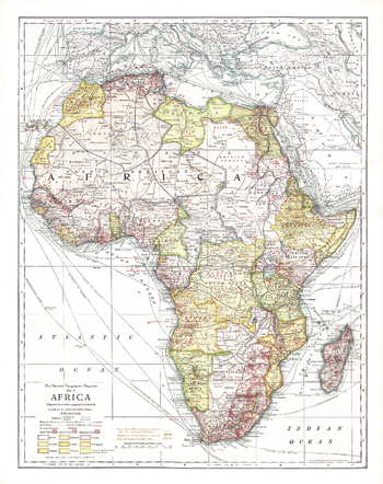 Africa - Published 1909