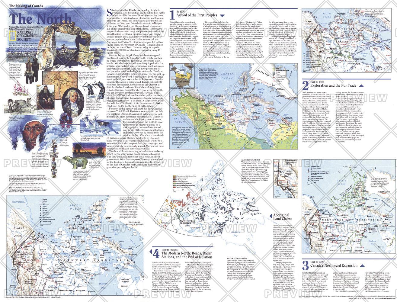 Making Of Canada The North Published 1997 Xyz Maps