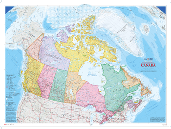 Canada Wall Map (2009) - Bilingual - Atlas of Canada