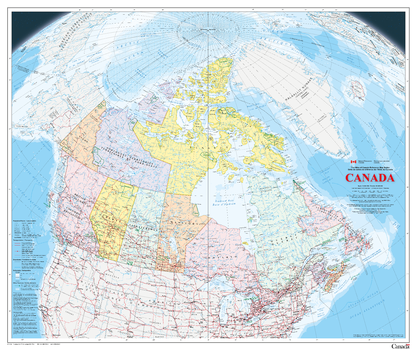 Canada Wall Map - Bilingual - Atlas of Canada