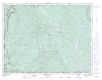 Brewster Lake - 92 K/4 - British Columbia