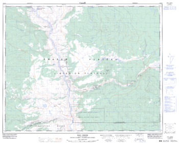 Dog Creek - 92 O/9 - British Columbia
