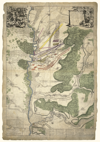 Blenheim Battle map 1704