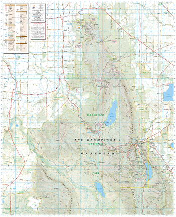 Northern Grampians, Victoria Topographic Map