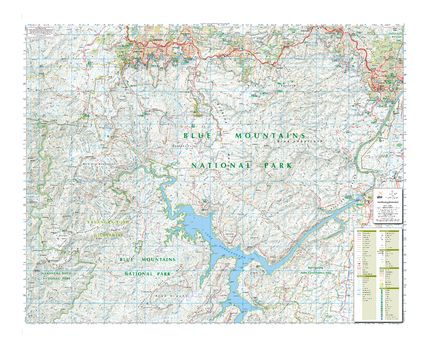 Blue Mountains South , New South Wales Topographic Map