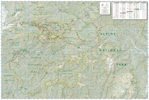 Buller-Howitt Alpine Area, Victoria Topographic Map