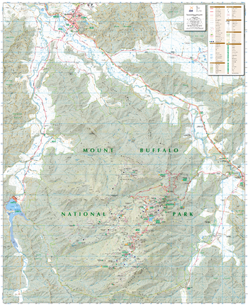 Mount Buffalo, Victoria Topographic Map