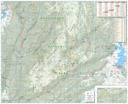 Kosciuszko Alpine Area, New South Wales Topographic Map