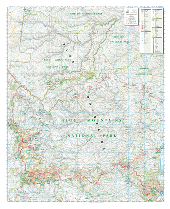 Blue Mountains North , New South Wales Topographic Map