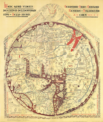 Stanford's Facsimile of the Hereford Mappa Mundi (1869)