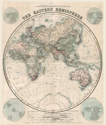 Stanford's Eastern Hemisphere Map (1877)