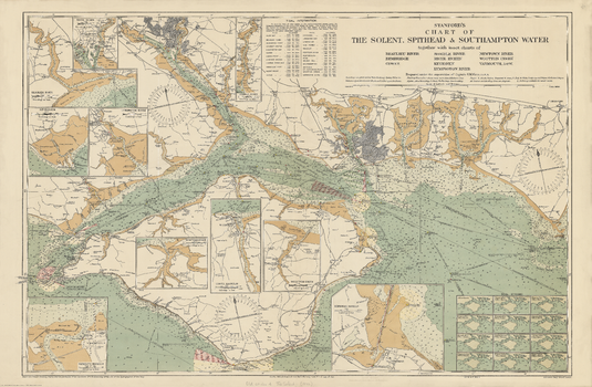 Stanford's Chart of the Solent, Spithead and Southampton Water (1932)