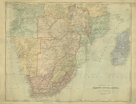 Stanford's Map of British South Africa (1894)