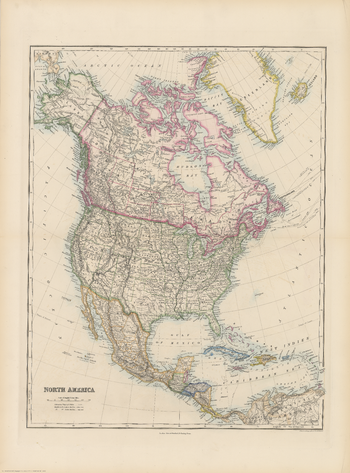 Stanford's Folio North America Map (1884)