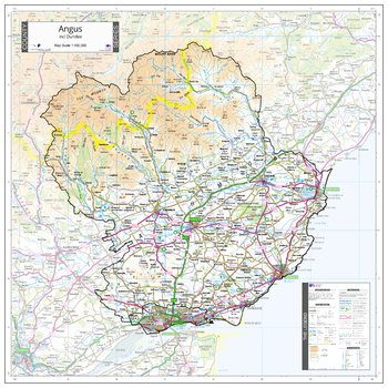 County Map of Angus