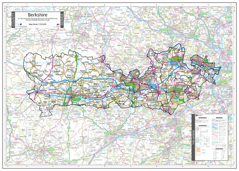County Map of Berkshireshire