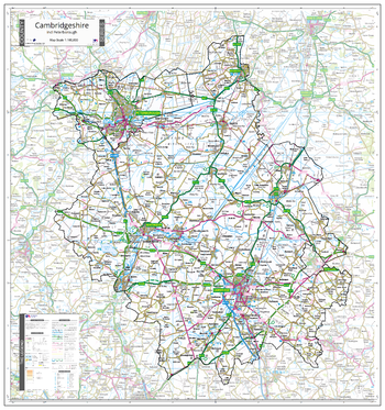 County Map of Cambridgeshire
