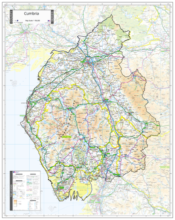 County Map of Cumbria