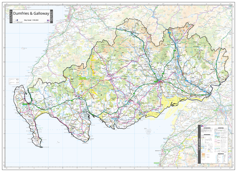 County Map of Dumfries & Galloway