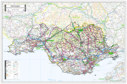 County Map of Glamorgan