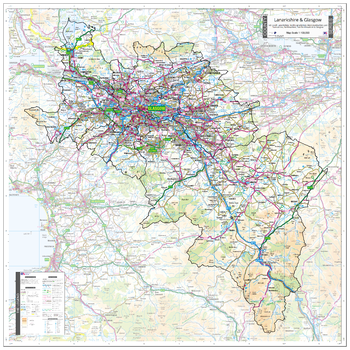 County Map of Lanarkshire