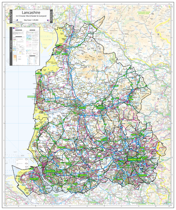 County Map of Lancashire