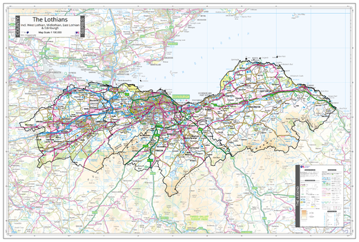 County Map of Lothians