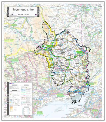 County Map of Monmouthshire