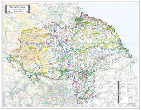 County Map of North Yorkshire