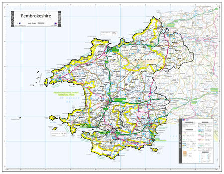 County Map of Pembrokeshire
