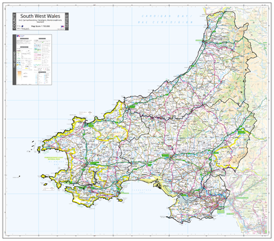 County Map of South West Wales