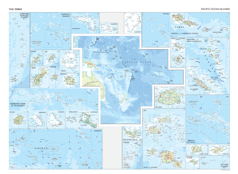 The Times Map of the Pacific Ocean Islands