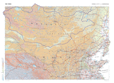 The Times Map of China (North) and Mongolia