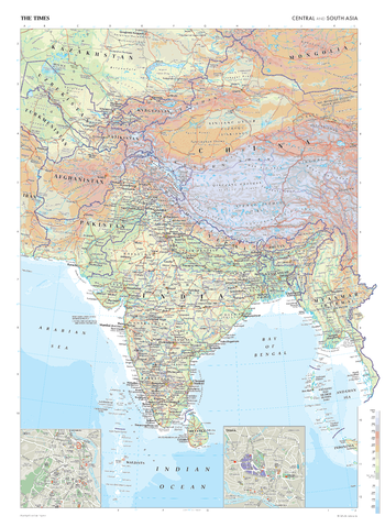 The Times Map of Central and South Asia