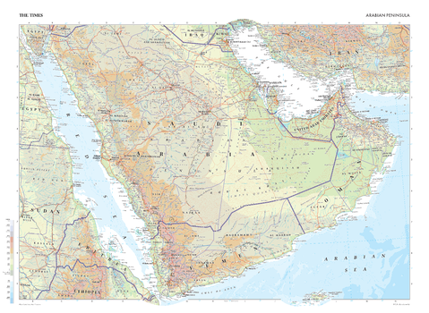 The Times Map of the Arabian Peninsula