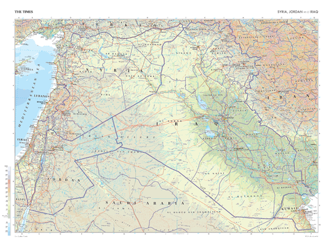 The Times Map of Syria, Jordan and Iraq
