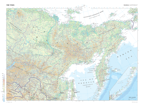 The Times Map of Russia (Northeast)
