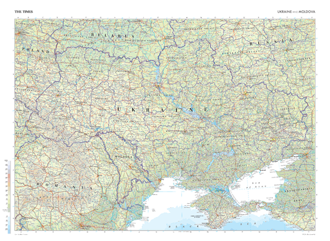 The Times Map of Ukraine and Moldova